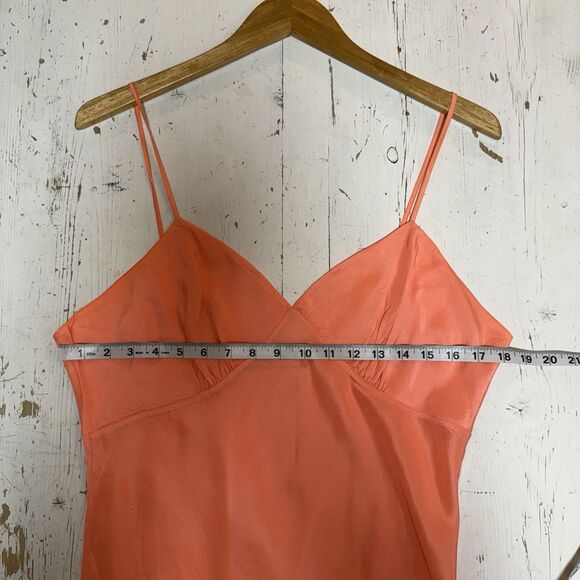 MEGAN PARK Size M 100% Silk Slip Dress Spaghetti Strap Mini Australian Designer - Picture 9 of 15